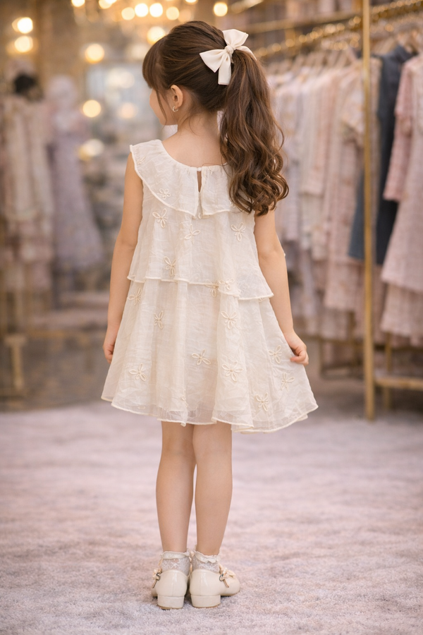Little Bow Tiered Frock