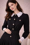 Heritage Lace Collar Midi Dress
