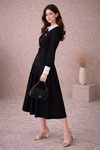 Heritage Lace Collar Midi Dress