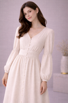 Ethereal Textured Midi Dress