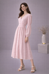 Ethereal Textured Midi Dress