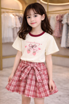 Little Strawberry Charm Top & Skirt Set