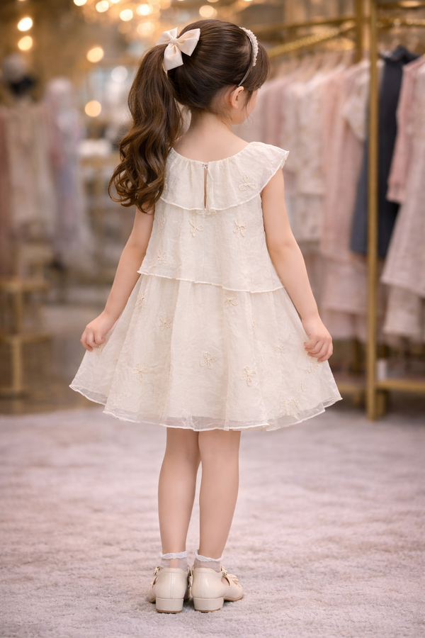 Little Bow Tiered Frock