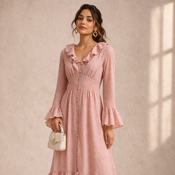 Soft Ruffle Maxi