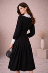 Heritage Lace Collar Midi Dress