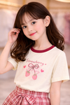Little Strawberry Charm Top & Skirt Set