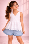 Cloud Breeze Denim Co-ord Set