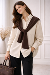 Layered Check Shirt Set