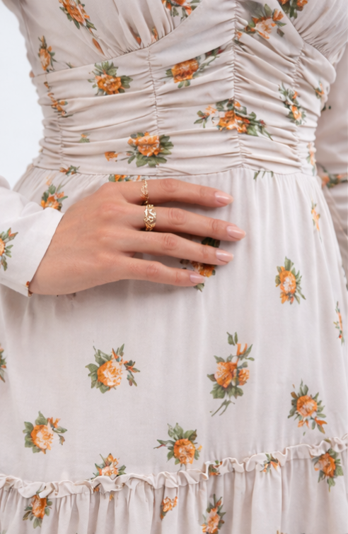 Soft Bloom Statement Maxi