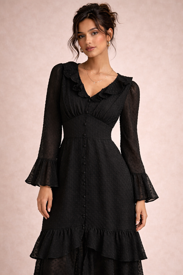 Soft Ruffle Maxi
