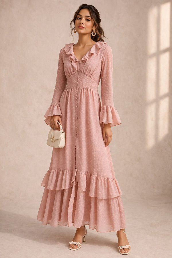 Soft Ruffle Maxi